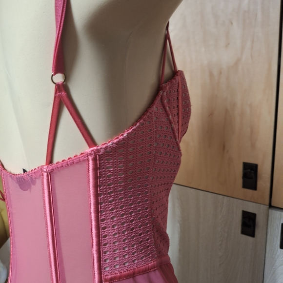 💋Victoria's Secret Pink Mesh Lace Bodysuit💋 - Picture 4 of 7